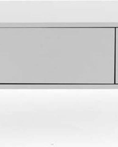 Bílá nízká komoda Tenzo Uno, šířka 171 cm