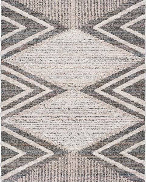 Universal Hnědo-šedý koberec Universal Farah Geo, 120 x 170 cm