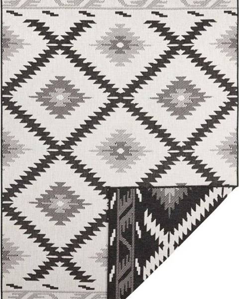 Bougari Černo-krémový venkovní koberec NORTHRUGS Malibu, 230 x 160 cm