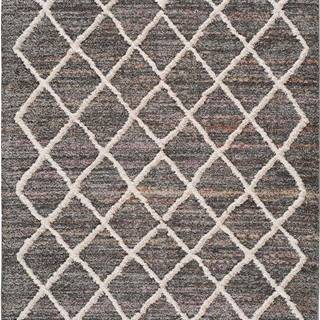 Šedý koberec Universal Farah Cross, 140 x 200 cm