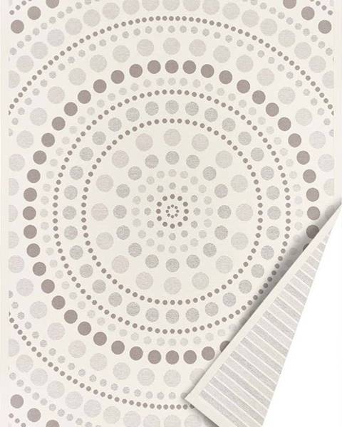 Narma Bílo-šedý oboustranný koberec Narma Oola, 70 x 140 cm