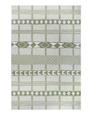 Zeleno-béžový venkovní koberec Ragami Madrid, 80 x 150 cm