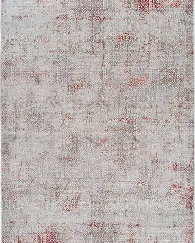 Šedo-růžový koberec Universal Babek, 160 x 230 cm