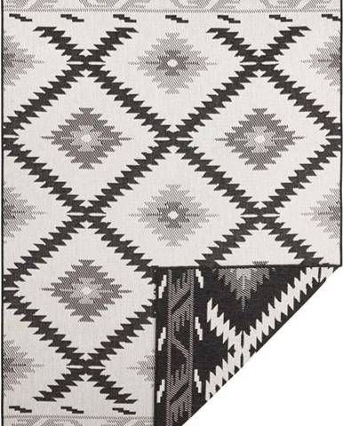Černo-krémový venkovní koberec Bougari Malibu, 230 x 160 cm