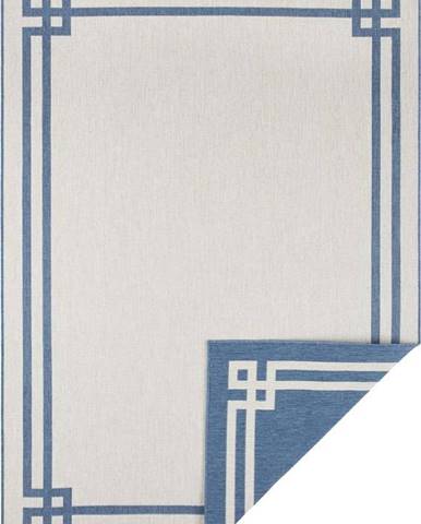 Modro-krémový venkovní koberec Bougari Manito, 200 x 290 cm