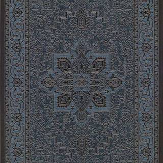 Černo-šedý venkovní koberec NORTHRUGS Anjara, 160 x 230 cm