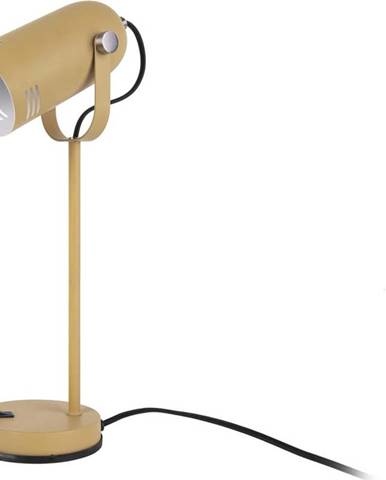 Hořčicově žlutá stolní lampa Leitmotiv Husk