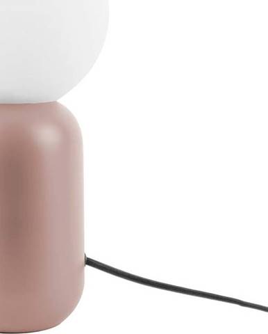 Světle růžová stolní lampa Leitmotiv Gala, výška 32 cm