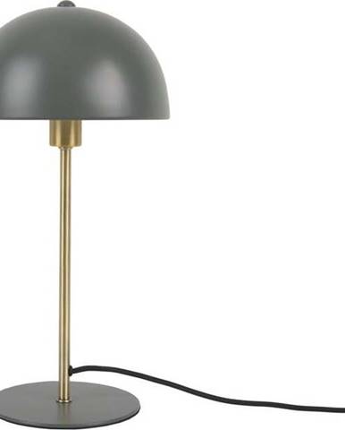 Zelená stolní lampa s detaily ve zlaté barvě Leitmotiv Bonnet