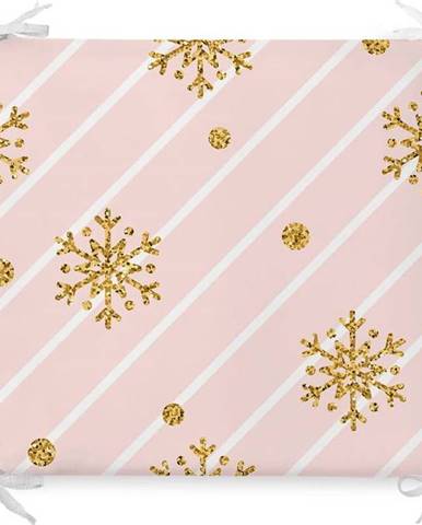 Vánoční podsedák s příměsí bavlny Minimalist Cushion Covers Pastel Ornaments, 42 x 42 cm
