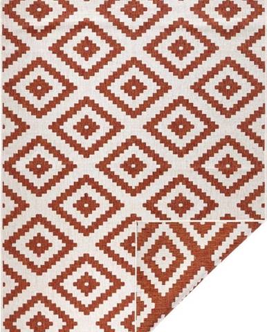 Hnědo-krémový venkovní koberec NORTHRUGS Malta, 120 x 170 cm