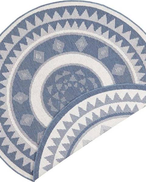 Modro-krémový venkovní koberec NORTHRUGS Jamaica, ⌀ 200 cm