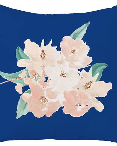 Modro-růžový povlak na polštář Mike & Co. NEW YORK Honey Blossom, 43 x 43 cm