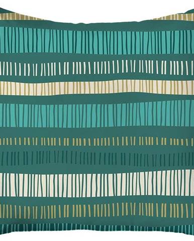 Zelený povlak na polštář Mike & Co. NEW YORK Jungle Stripes, 43 x 43 cm