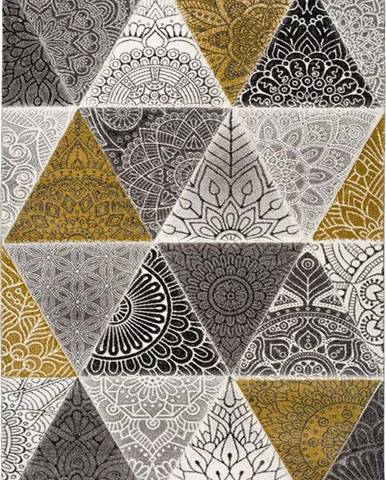 Šedo-žlutý koberec Universal Amy Grey, 160 x 230 cm
