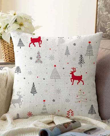 Vánoční žinylkový povlak na polštář Minimalist Cushion Covers Nordic Christmas, 55 x 55 cm