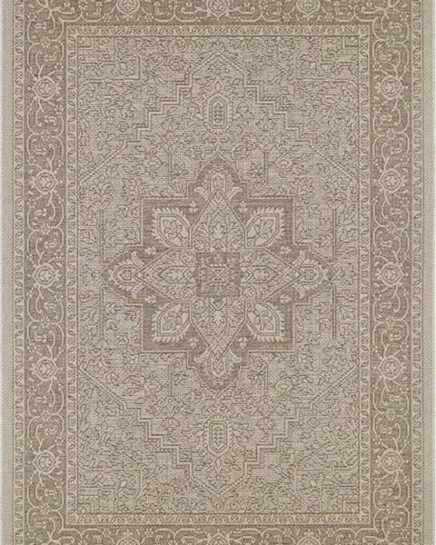 Bougari Hnědo-béžový venkovní koberec NORTHRUGS Anjara, 140 x 200 cm