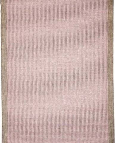 Růžový venkovní koberec Floorita Chrome, 200 x 290 cm