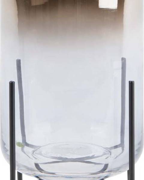 PT LIVING Skleněná váza PT LIVING Silver Fade, výška 23,5 cm