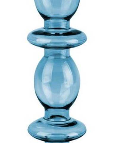 Modrý skleněný svícen PT LIVING Glass Art