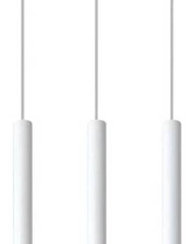 Bílé závěsné svítidlo Nice Lamps Fideus, délka 30 cm