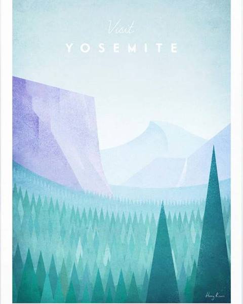 Travelposter Plakát Travelposter Yosemite, 30 x 40 cm