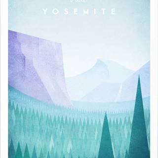 Plakát Travelposter Yosemite, 30 x 40 cm