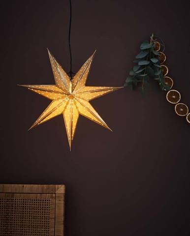 Vánoční závěsná dekorace ve zlaté barvě Markslöjd Glitter, délka 45 cm