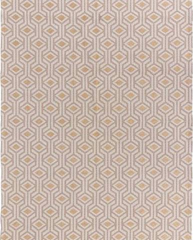 Béžovo-žlutý bavlněný koberec Flair Rugs Bombax, 114 x 170 cm