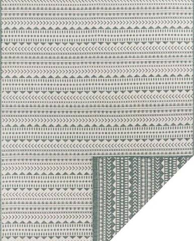 Zeleno-bílý venkovní koberec Ragami Kahira, 80 x 150 cm