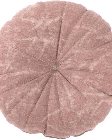 Růžový dekorativní polštář Tiseco Home Studio Chester, ø 38 cm