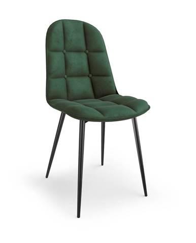 Jídelní židle K-417, tmavě zelená