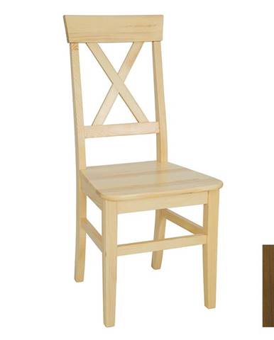 Jídelní židle KT107, masiv borovice/moření dub