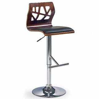 Barová židle ZH-34, ořech/černá