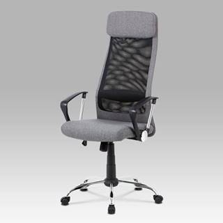 Kancelářská židle KA-V206 GREY, šedá/černá