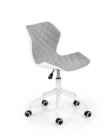 Dětská kancelářská židle MATRIX 3, šedo-bílá