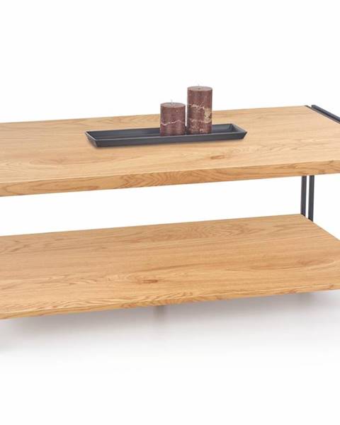 Smartshop Konferenční stolek BAVARIA, dub zlatý/černá
