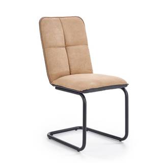 Jídelní židle K-268, světle hnědá/černá