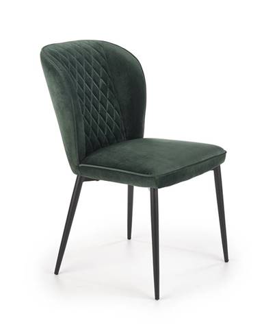 Jídelní židle K-399, tmavě zelená