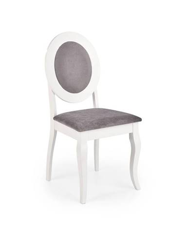 Židle BAROCK, šedá/bílá