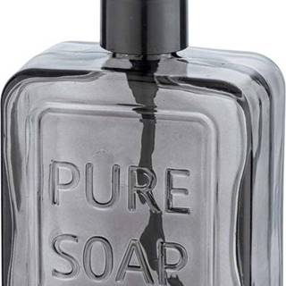 Šedý skleněný dávkovač na mýdlo Wenko Pure Soap