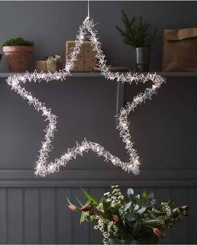 Vánoční závěsná světelná dekorace Markslöjd Tangle Star, výška 60 cm