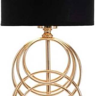 Černá stolní lampa Mauro Ferretti Circly, výška 58,5 cm