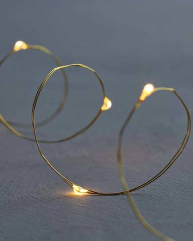 Světelný LED řetěz Sirius Knirke Gold, délka 3,9 m