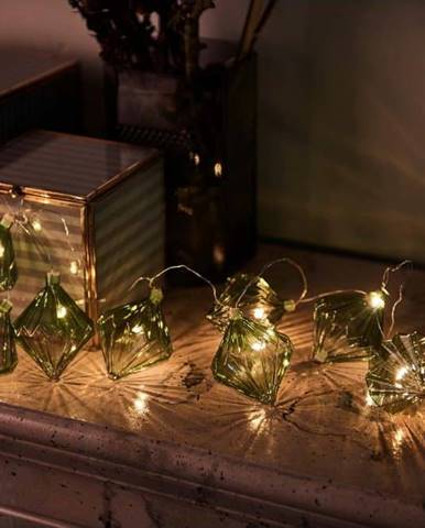 Světelný LED řetěz Sirius Nellie Green, délka 180 cm