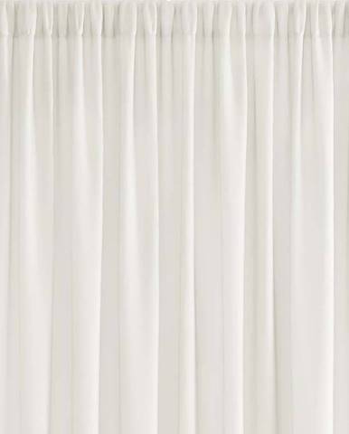 Béžový závěs AmeliaHome Voile Pleat, 160 x 250 cm