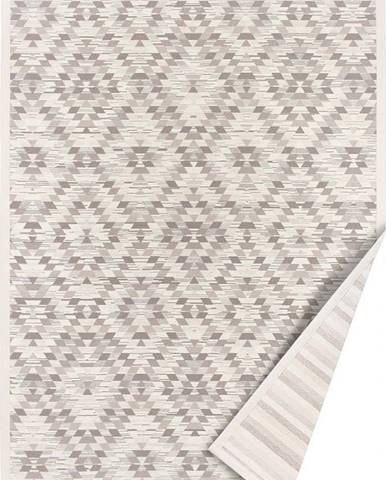 Bílo-šedý oboustranný koberec Narma Vergi, 80 x 250 cm
