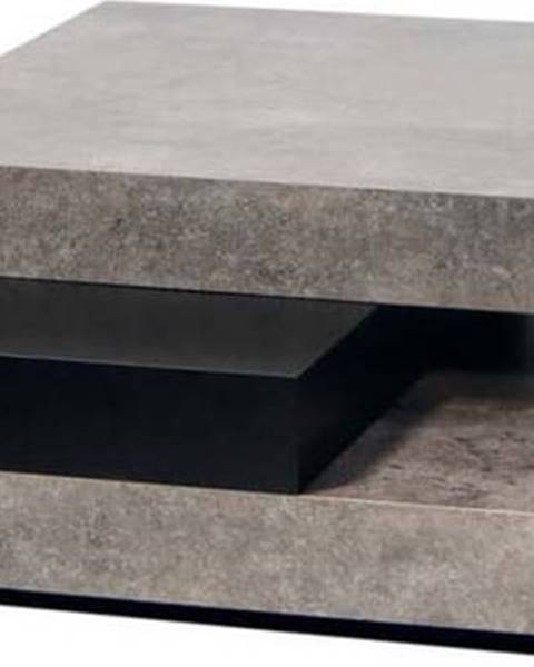TemaHome Konferenční stolek v betonovém dekoru s černými detaily TemaHome Slate