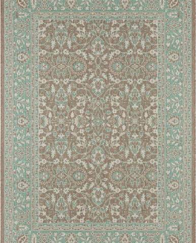 Zeleno-hnědý venkovní koberec Bougari Konya, 200 x 290 cm