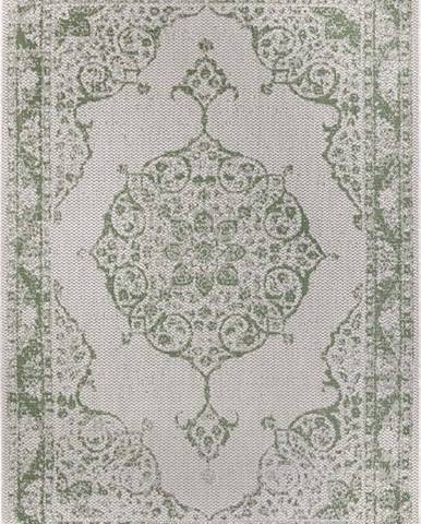 Zeleno-béžový venkovní koberec Ragami Oslo, 80 x 150 cm